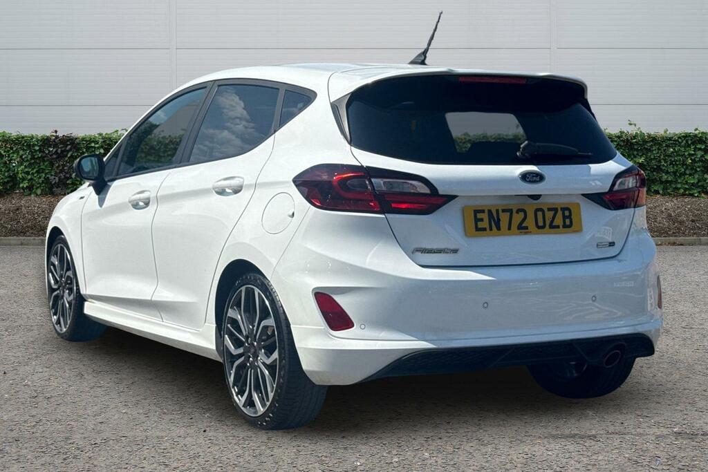 Ford Fiesta 1.0 Ecoboost Hybrid Mhev 125 St-line X EN72OZB White #2