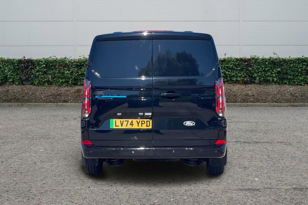 Ford Transit Custom 100Kw 65Kwh H1 Van Limited LV74YPD Black #5