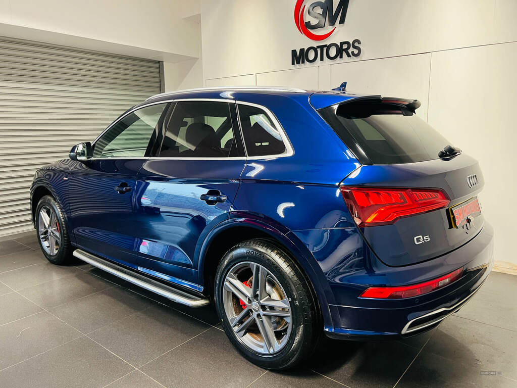 Audi Q5 2.0 Tdi Quattro S Line S Tronic SA67OFG Blue #4