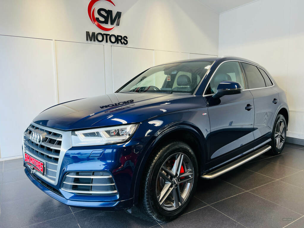 Audi Q5 2.0 Tdi Quattro S Line S Tronic SA67OFG Blue #2