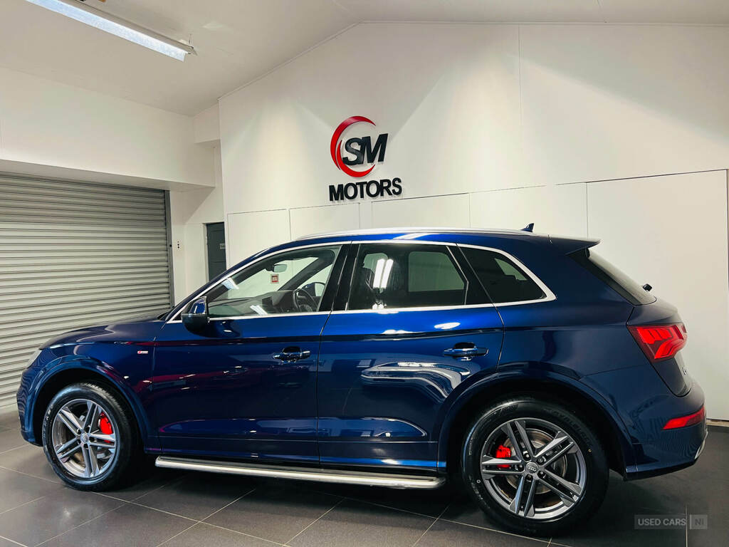 Audi Q5 2.0 Tdi Quattro S Line S Tronic SA67OFG Blue #5