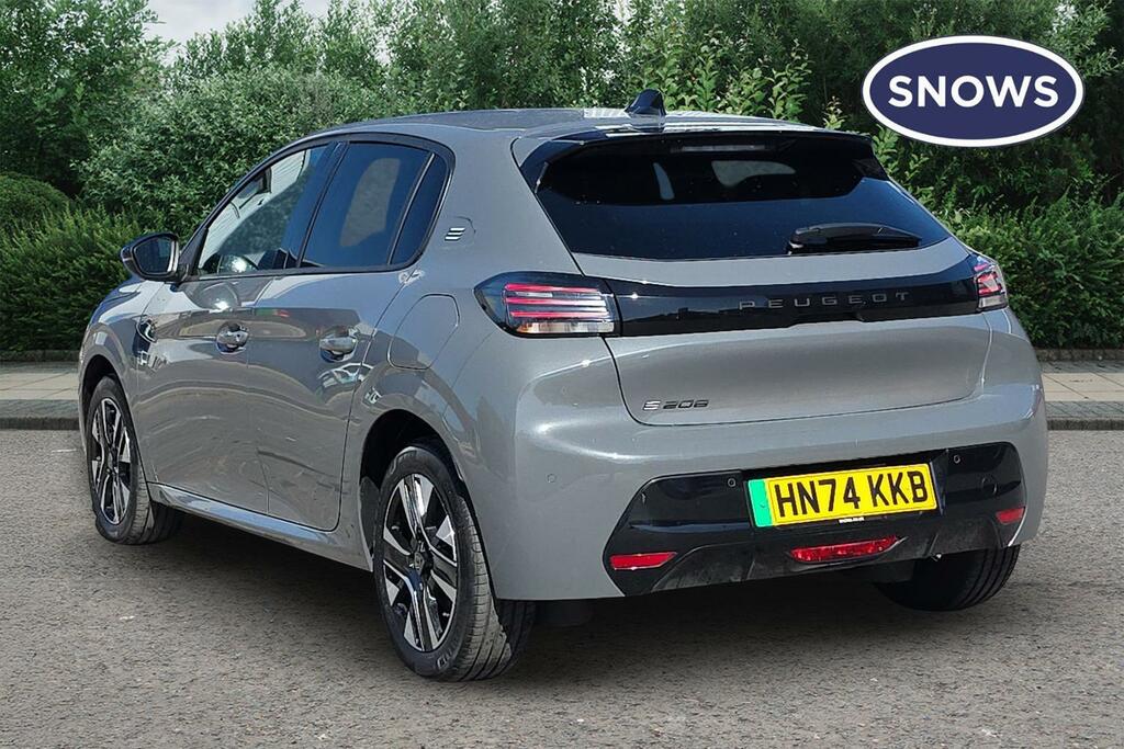Peugeot e-208 50Kwh Allure 7.4Kw Charger HN74KKB Grey #3