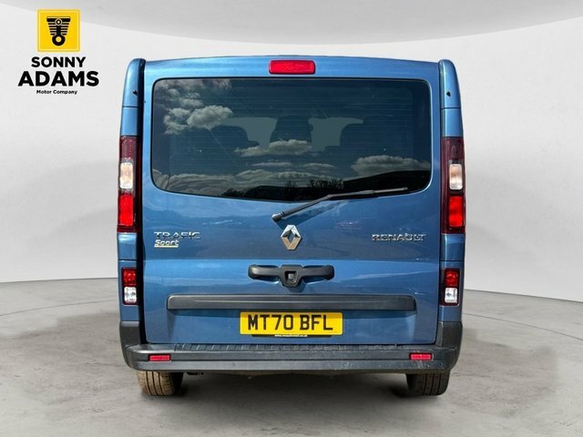 Renault Trafic 2.0 Dci Energy 28 Sport Nav Minibus Double Cab MT70BFL Blue #5