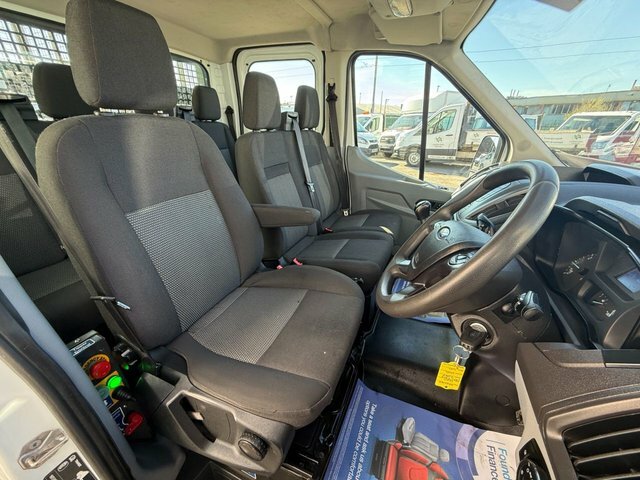 Ford Transit Custom 2.0 350 Ecoblue Chassis Double Cab Manu MX68XHZ White #3