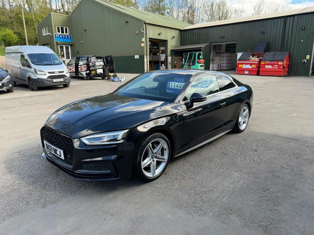Audi A5 Coupe 2.0 Tdi S Line S Tronic Quattro Euro 6 Ss GC17UCJ Black #2