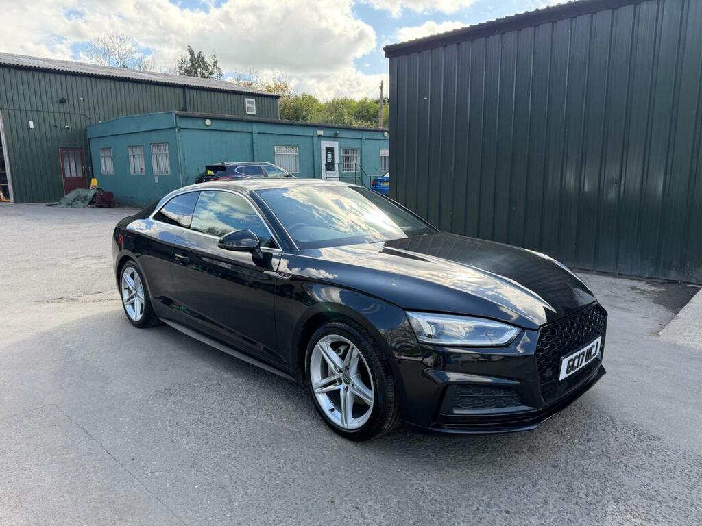 Audi A5 Coupe 2.0 Tdi S Line S Tronic Quattro Euro 6 Ss GC17UCJ Black #4