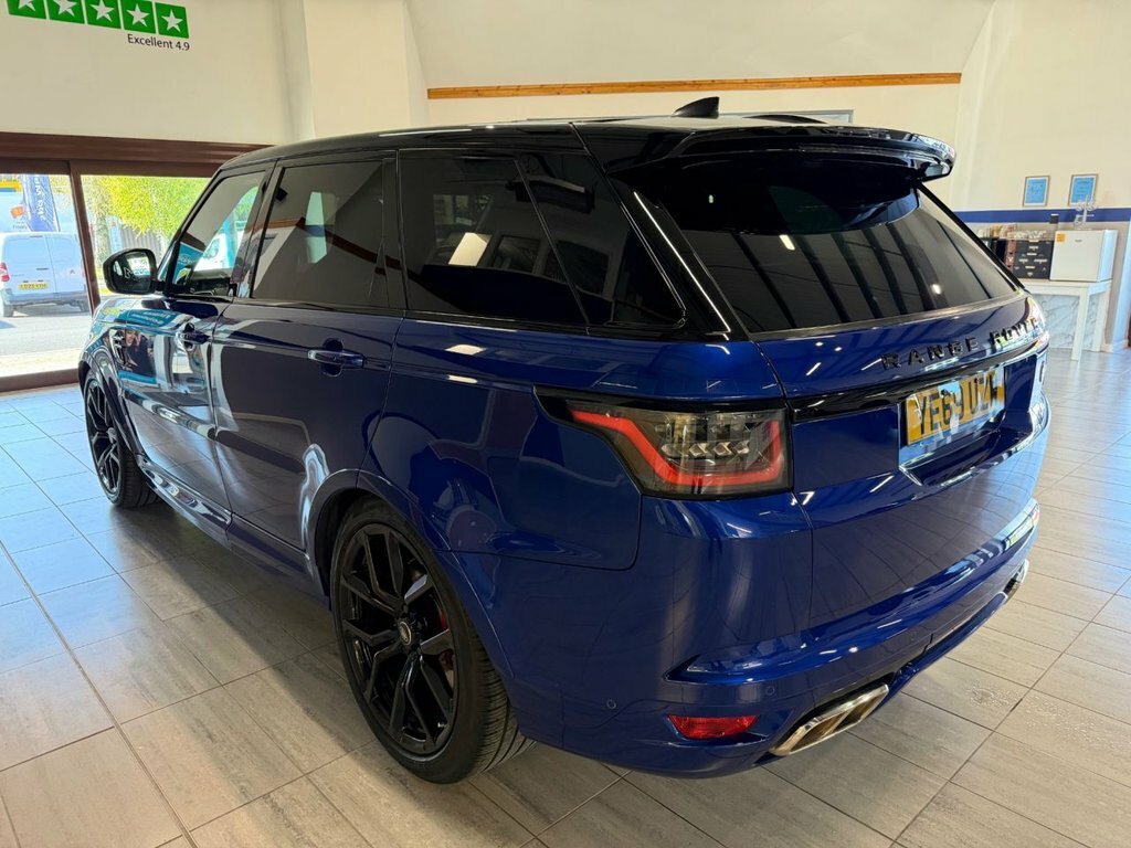 Land Rover Range Rover Sport 5L Svr YE69UZW Blue #4