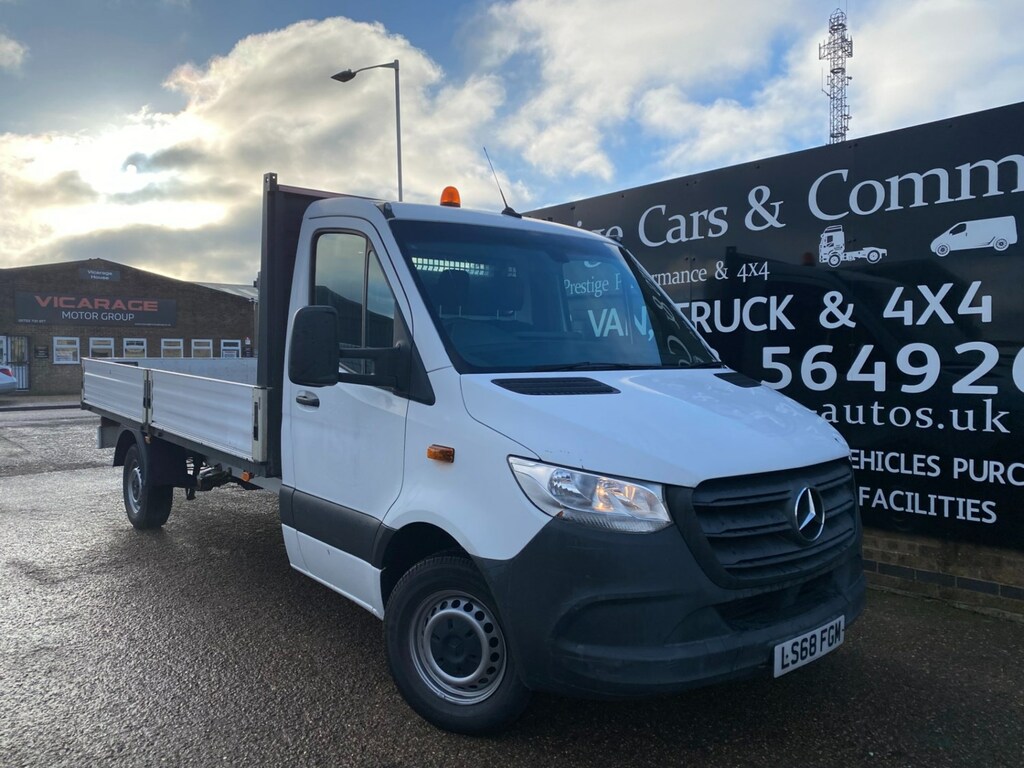 Mercedes-Benz Sprinter 314 Cdi 2.1 143 7G Lwb L3dropside Pick White