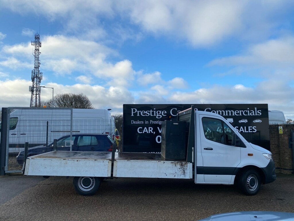 Mercedes-Benz Sprinter 314 Cdi 2.1 143 7G Lwb L3dropside Pick White #4