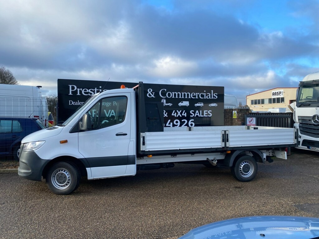 Mercedes-Benz Sprinter 314 Cdi 2.1 143 7G Lwb L3dropside Pick White #6