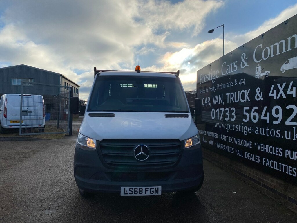 Mercedes-Benz Sprinter 314 Cdi 2.1 143 7G Lwb L3dropside Pick White #2
