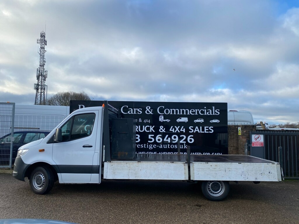 Mercedes-Benz Sprinter 314 Cdi 2.1 143 7G Lwb L3dropside Pick White #5
