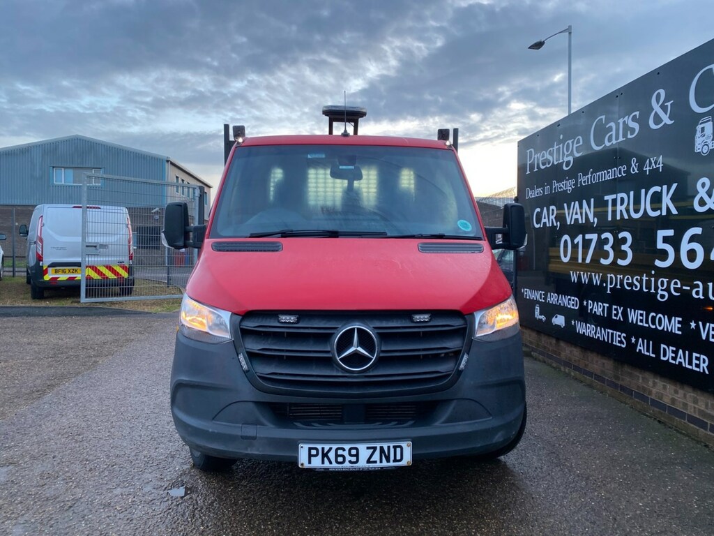 Mercedes-Benz Sprinter 314 Cdi 2.1 143 Lwb L3h2dropside Pick Up Tail Lif PK69ZND Red #2