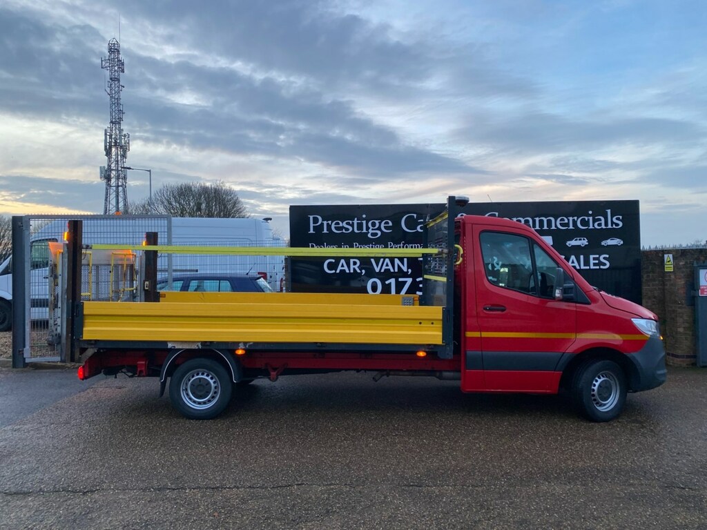 Mercedes-Benz Sprinter 314 Cdi 2.1 143 Lwb L3h2dropside Pick Up Tail Lif PK69ZND Red #3