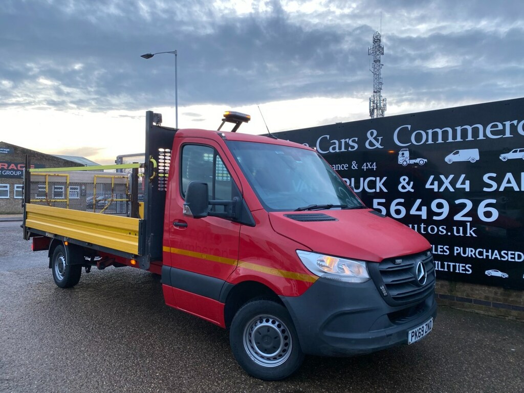 Mercedes-Benz Sprinter 314 Cdi 2.1 143 Lwb L3h2dropside Pick Up Tail Lif Red