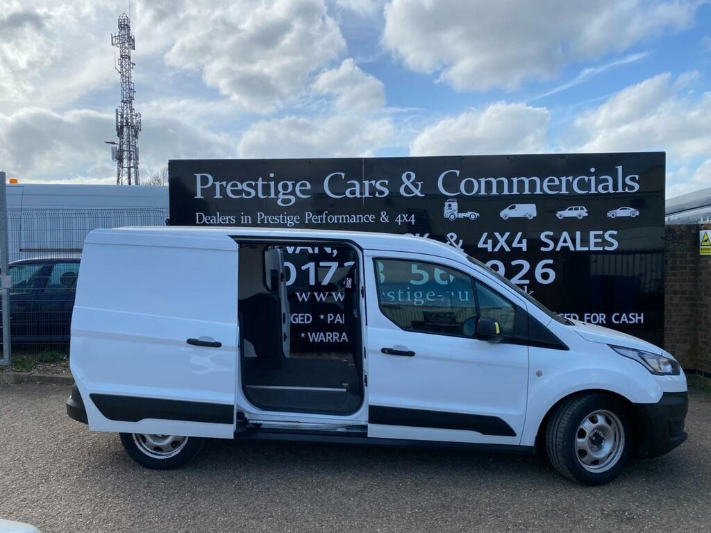Ford Transit Connect 240 1.5 Tdci 100Ps L2 Lwb Panel Van 79K Fsh Ac Rea YC20EUZ White #4