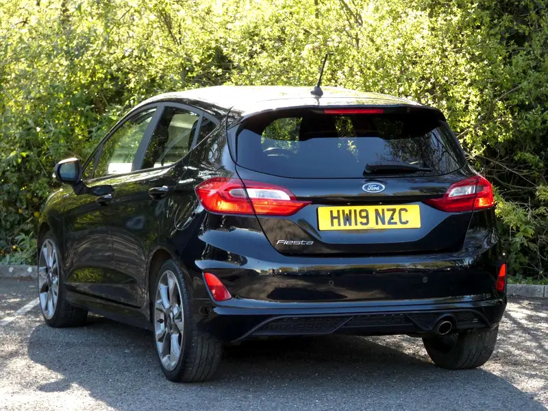 Ford Fiesta 1.0T Ecoboost St-line Euro 6 Ss HW19NZC Black #2