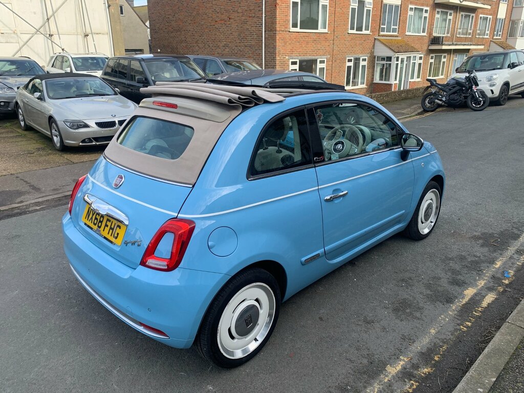 Fiat 500C 1.2 Spiaggina 58 Convertible Eur NX68FHG Blue #5