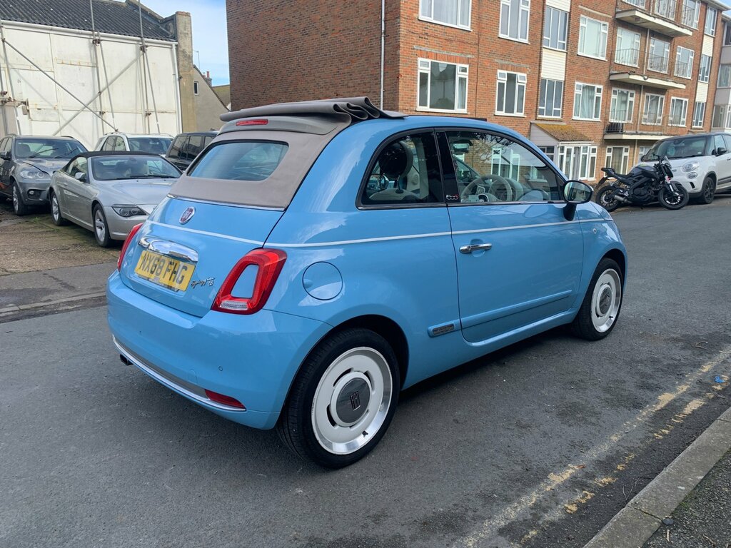 Fiat 500C 1.2 Spiaggina 58 Convertible Eur NX68FHG Blue #6