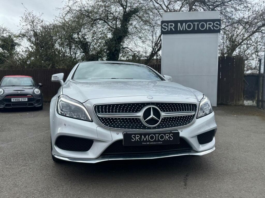 Mercedes-Benz CLS Saloon 2.1 Cls220d Amg Line Coupe G-tronic Euro 6 Silver #2