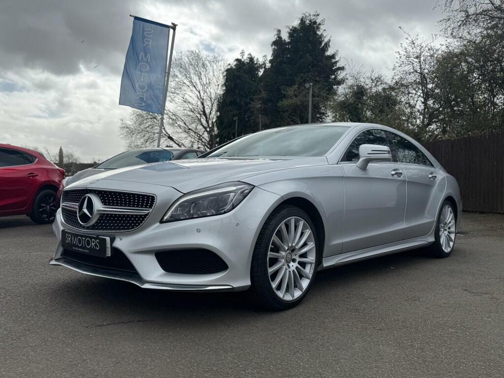 Mercedes-Benz CLS Saloon 2.1 Cls220d Amg Line Coupe G-tronic Euro 6 Silver #3