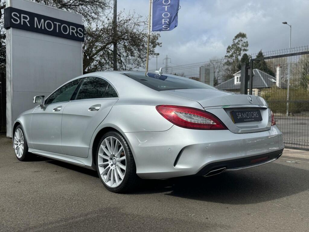 Mercedes-Benz CLS Saloon 2.1 Cls220d Amg Line Coupe G-tronic Euro 6 Silver #4