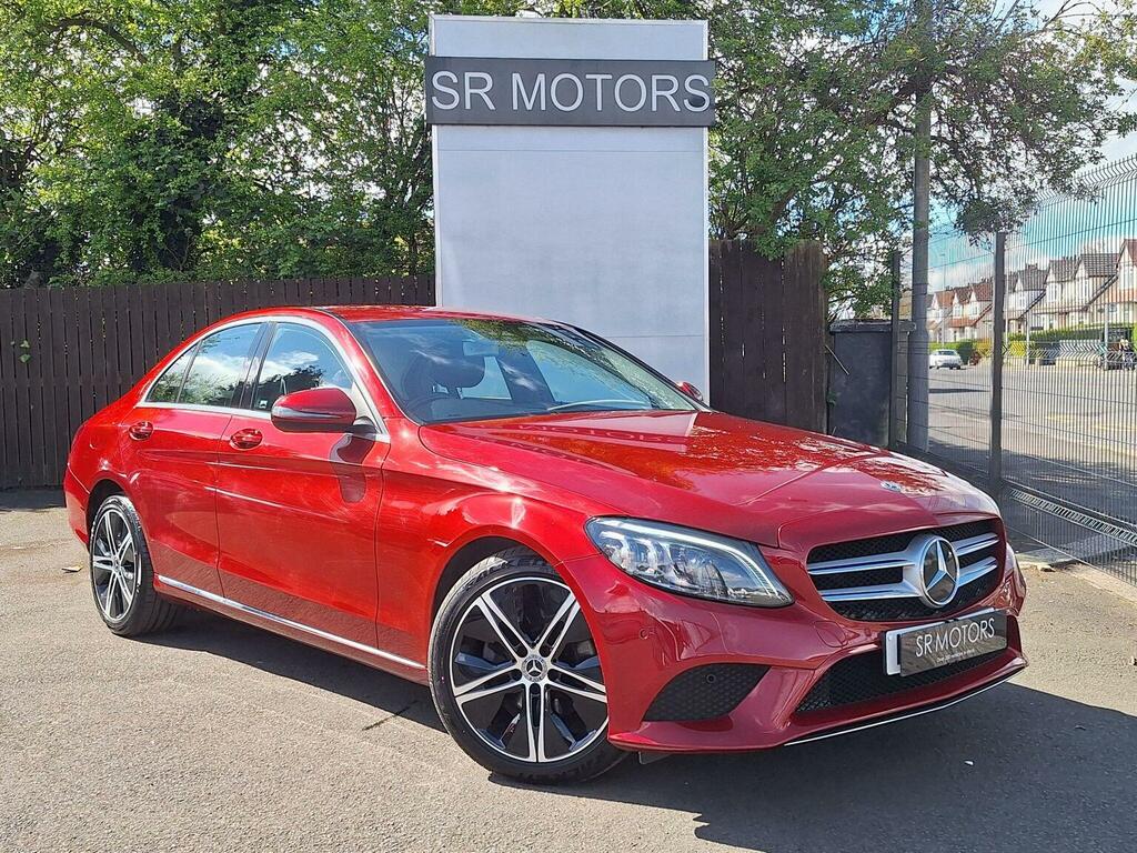 Mercedes-Benz C Class Saloon 2.0 C220d Sport Edition Premium G-tronic Red