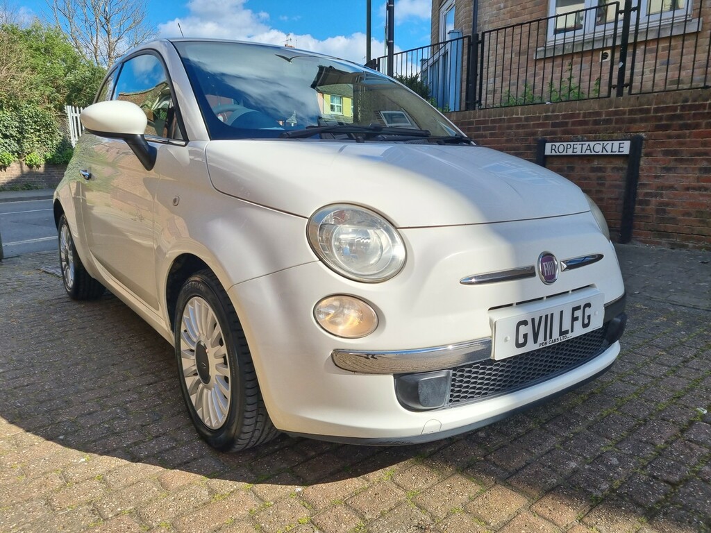 Fiat 500 Hatchback 1.2 500 1.2 Lounge Start Stop 2011 White