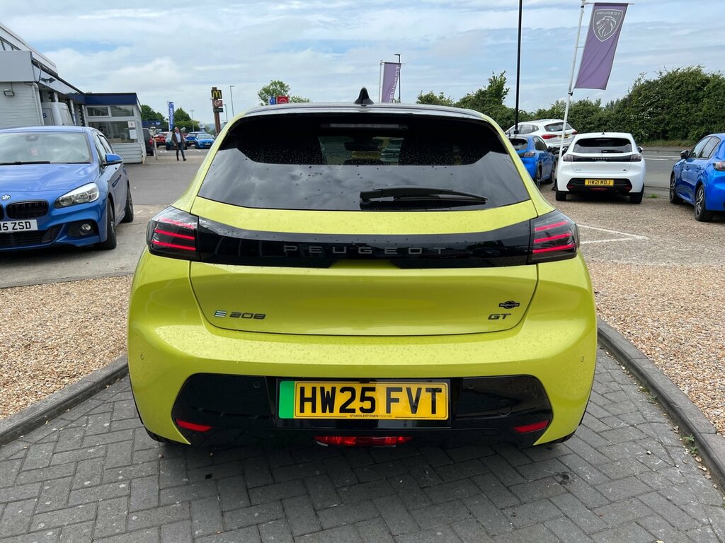 Peugeot e-208 Gt 50Kw Ev136 HW25FVT Yellow #5