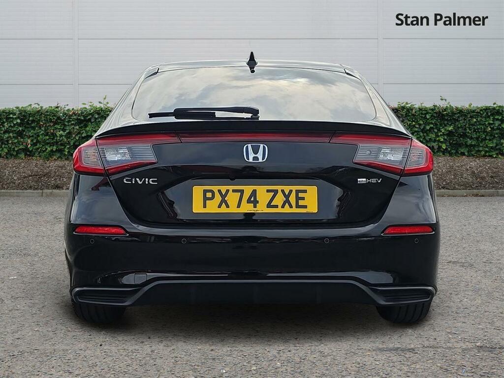 Honda Civic 2.0 H I-mmd Elegance Hatchback Hybrid E Black #4