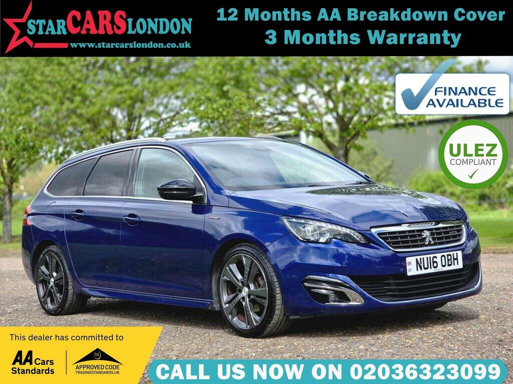 Peugeot 308 SW 1.2 Puretech Gt Line Eat Euro 6 Ss 201616 Blue