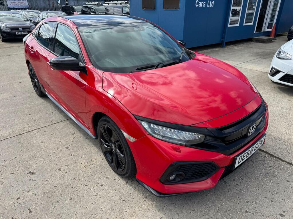 Honda Civic Hatchback 1.5 Vtec Turbo Gpf Sport Plus Cvt Euro 6 OE68GZN Red #6
