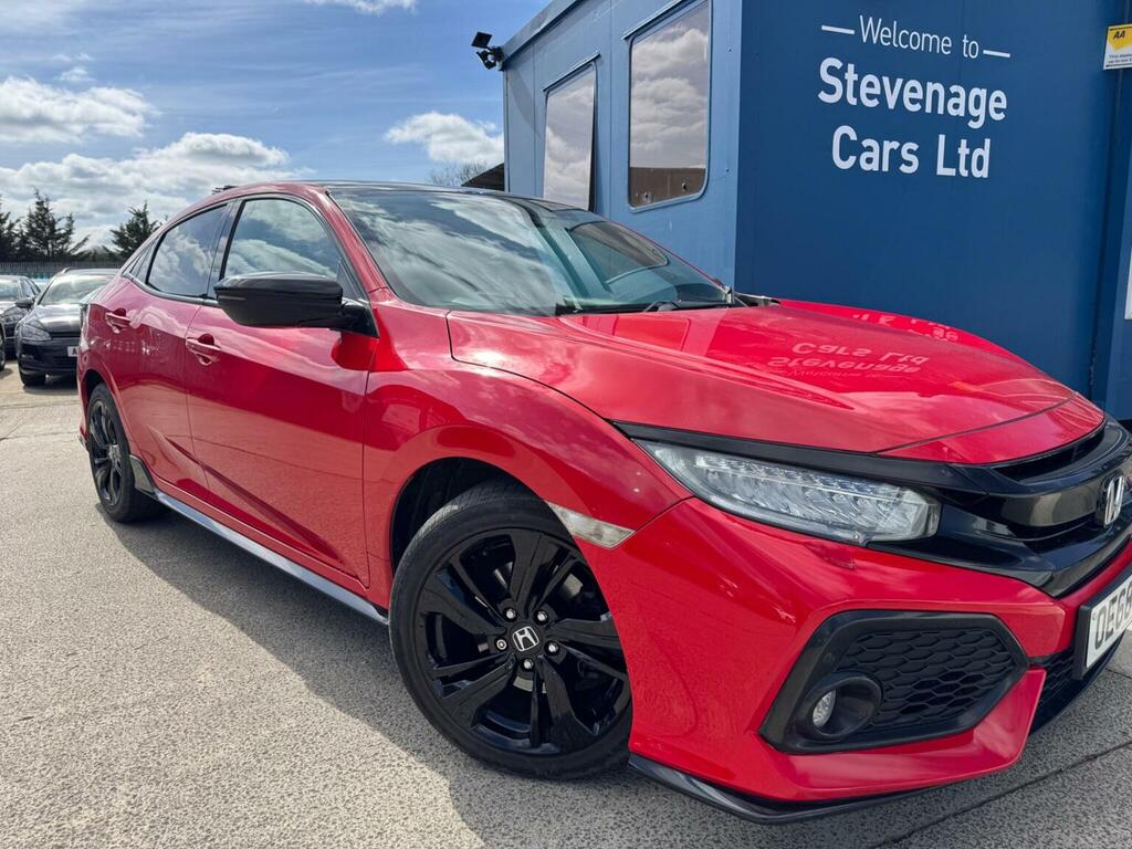 Honda Civic Hatchback 1.5 Vtec Turbo Gpf Sport Plus Cvt Euro 6 OE68GZN Red