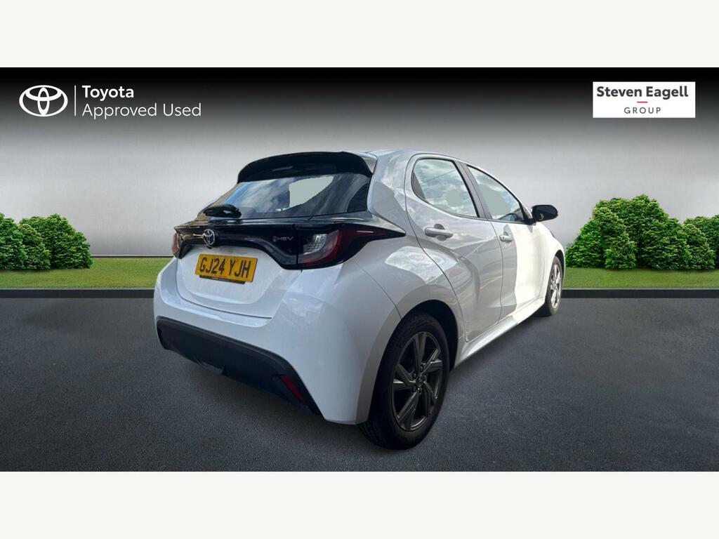 Toyota Yaris 1.5 Vvt-h Icon Hatchback Hybrid E-cvt E GJ24YJH White #3