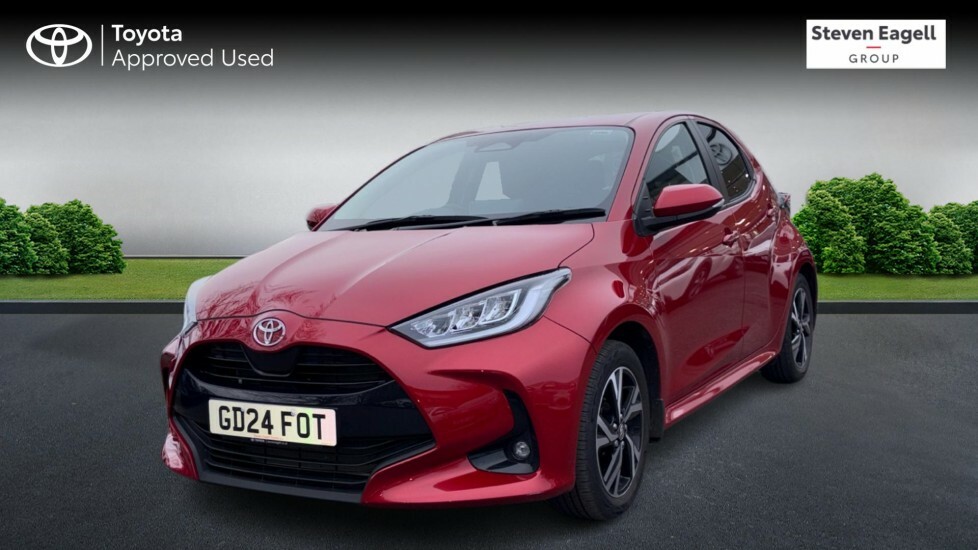 Toyota Yaris 1.5 Vvt-h Design E-cvt Euro 6 Ss GD24FOT Red #3