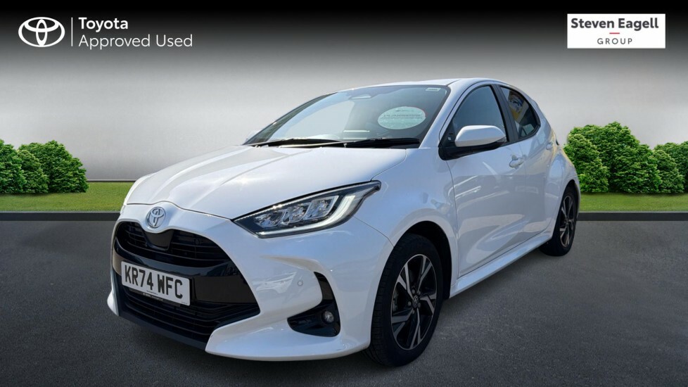 Toyota Yaris 1.5 Vvt-h Design Hatchback Hybrid E-cvt KR74WFC White #3