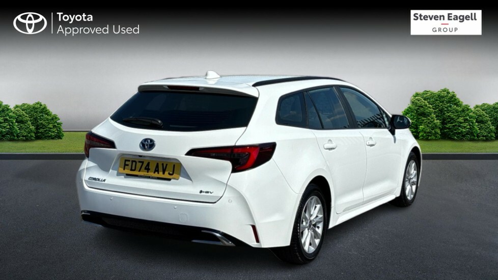 Toyota Corolla 1.8 Vvt-h Icon Touring Sports Cvt Euro 6 Ss FD74AVJ White #2