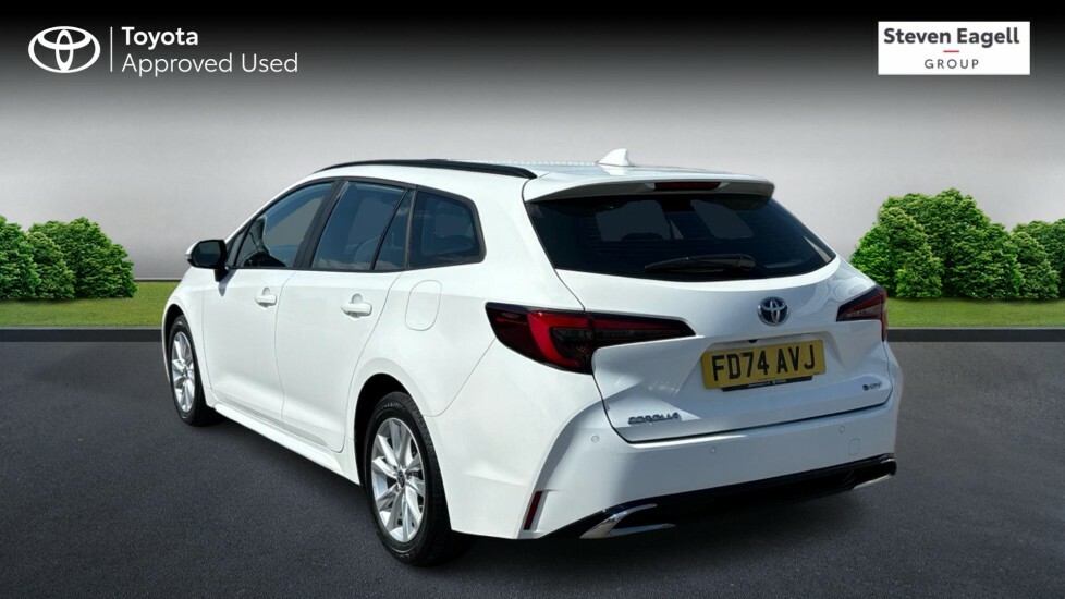 Toyota Corolla 1.8 Vvt-h Icon Touring Sports Cvt Euro 6 Ss FD74AVJ White #4