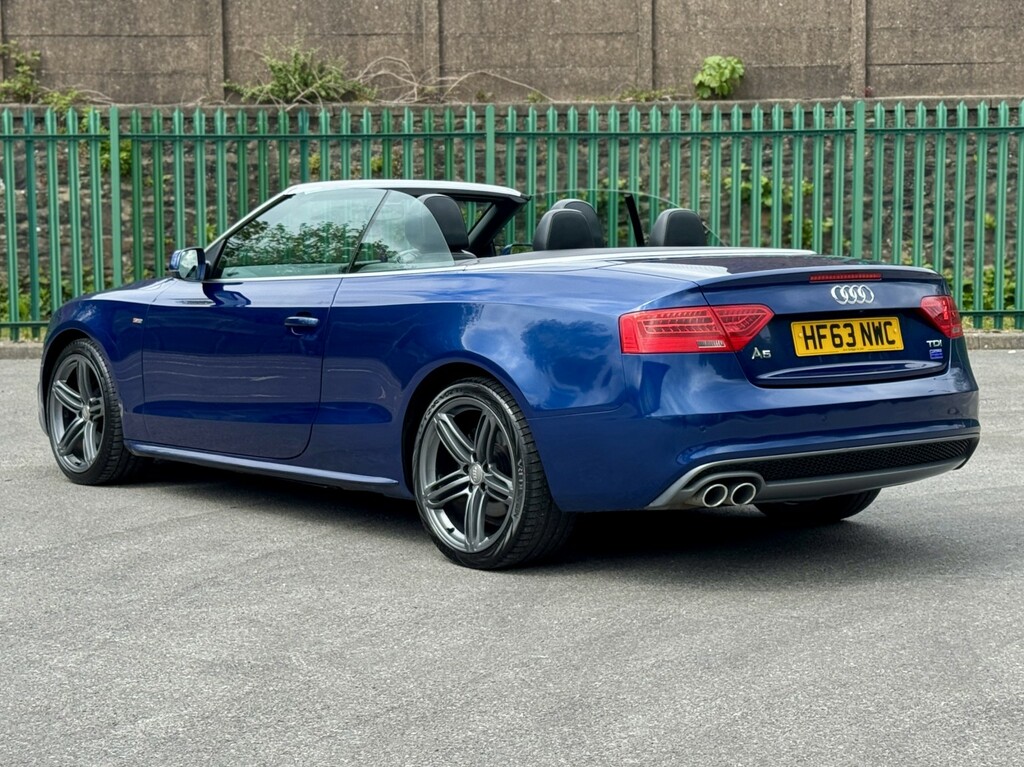 Audi A5 Convertible 2.0 Tdi S Line Special Edition 20136 HF63NWC Blue #2