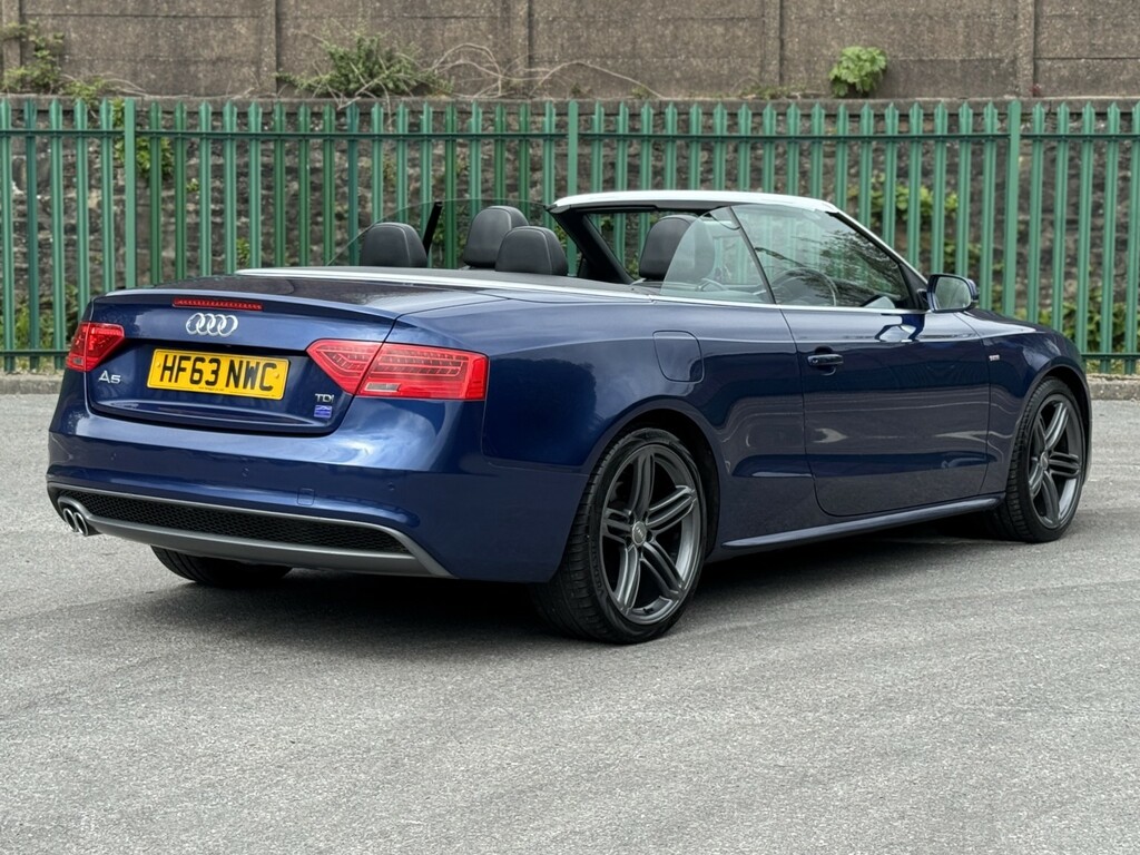Audi A5 Convertible 2.0 Tdi S Line Special Edition 20136 HF63NWC Blue #4