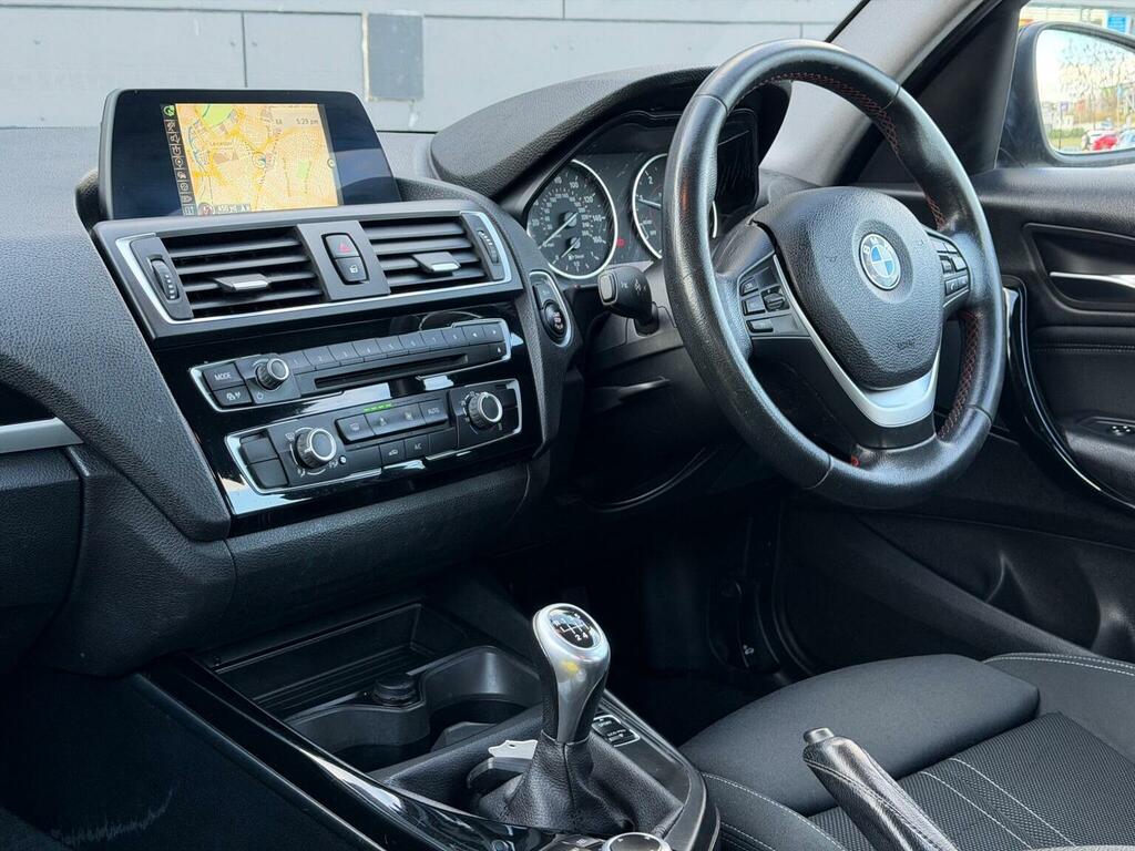 BMW 1 Series Hatchback 2.0 118D Sport Euro 6 Ss 201767 HV67BDY Black #2