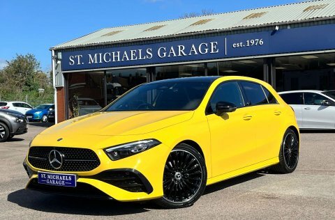 Mercedes-Benz A Class Hatchback GF23NUK Yellow