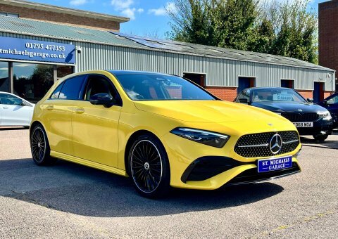 Mercedes-Benz A Class Hatchback GF23NUK Yellow #4