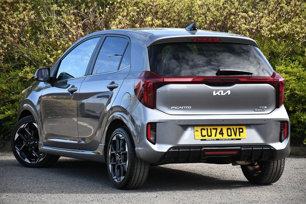 Kia Picanto 1.0 Gt-line Hatchback Amt Euro 6 Ss CU74OVP Grey #3