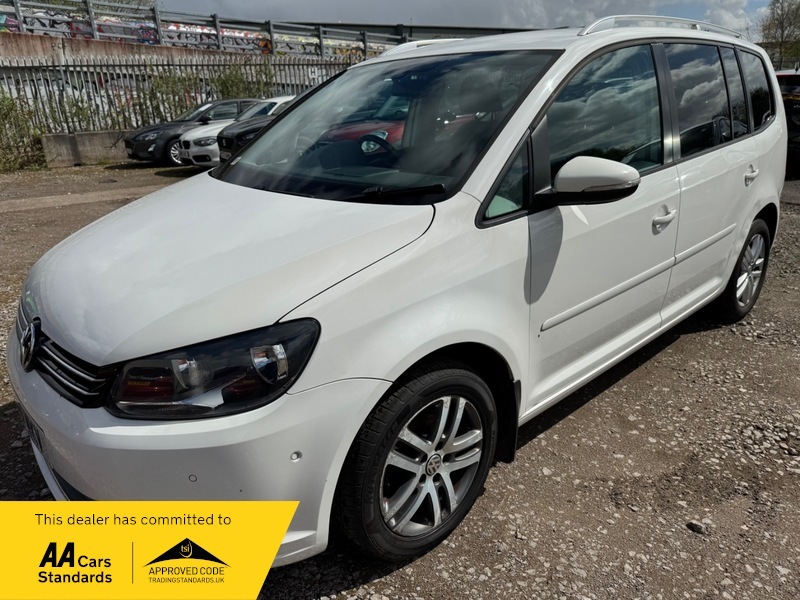 Volkswagen Touran Se Tdi White #2