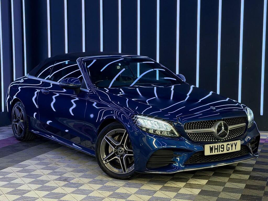 Mercedes-Benz C Class 1.5 C200 Mhev Amg Line Cabriolet G-tronic Euro 6 WH19GYY Blue #2