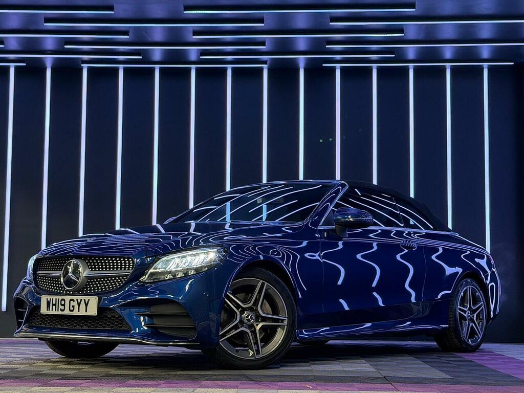 Mercedes-Benz C Class 1.5 C200 Mhev Amg Line Cabriolet G-tronic Euro 6 WH19GYY Blue #6