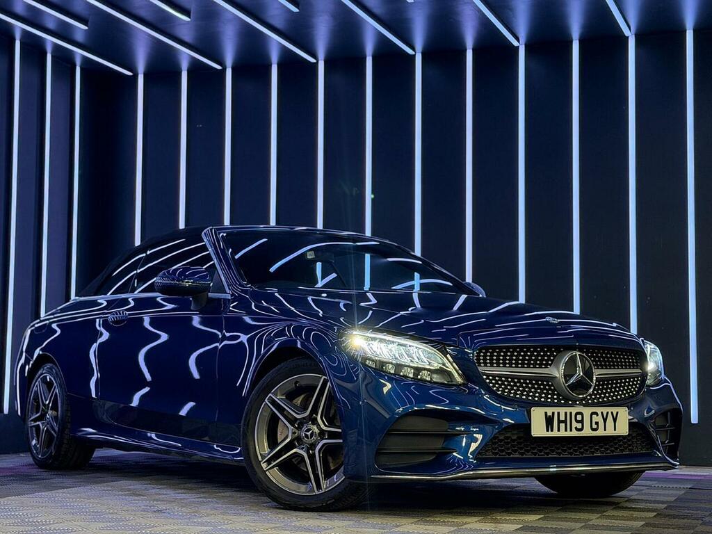 Mercedes-Benz C Class 1.5 C200 Mhev Amg Line Cabriolet G-tronic Euro 6 Blue