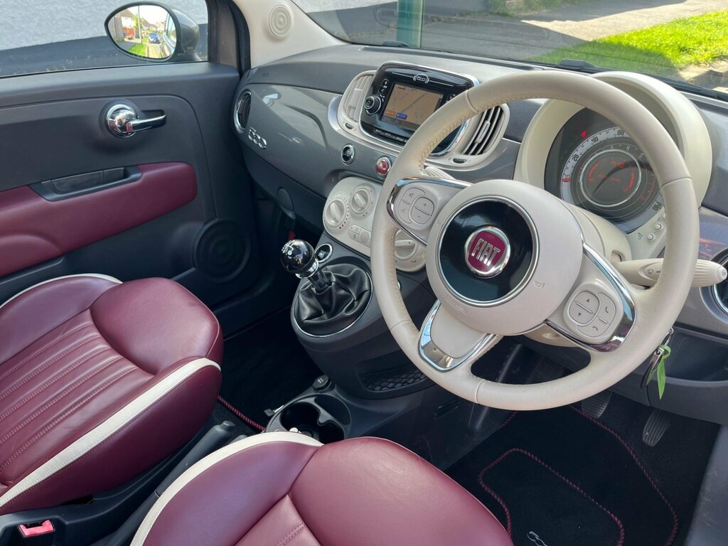 Fiat 500 1.2 Lounge Euro 6 Ss GD65FKV Grey #4