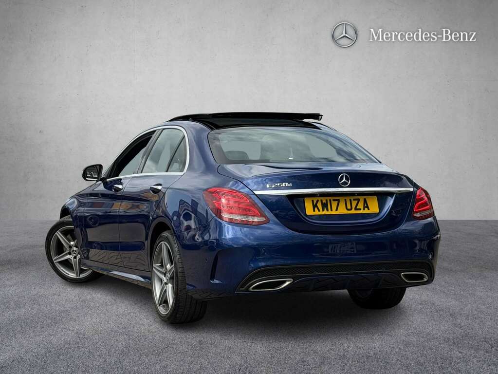 Mercedes-Benz C Class C250d Amg Line Premium Plus 9G-tronic 2017 KW17UZA Blue #2